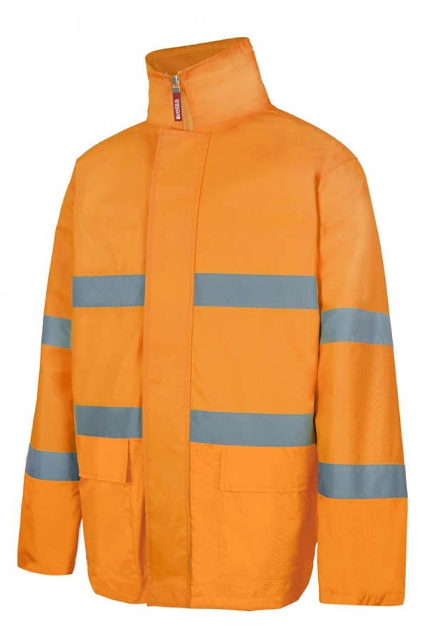 Parka ad alta visibilità giallo