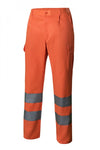 Pantaloni multitasche ad alta visibilità Arancio