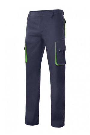 Pantaloni Blu multitasche blu e verdi