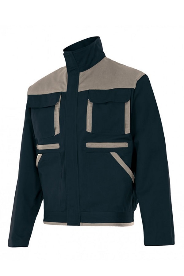 Giubbotto pesante Cobre blu e beige