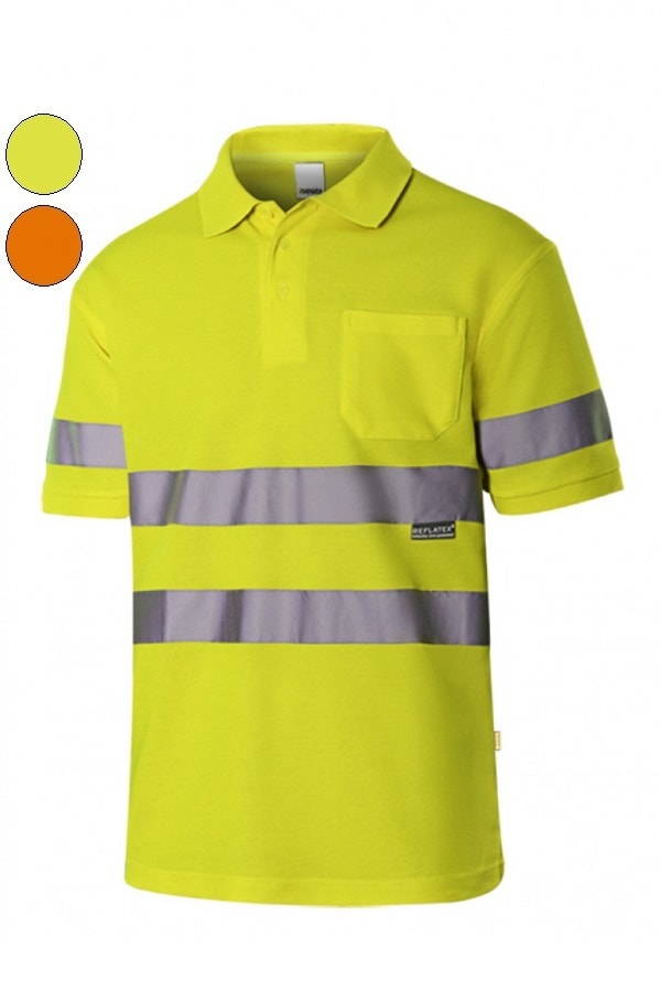 Polo alta visibilità Cotone