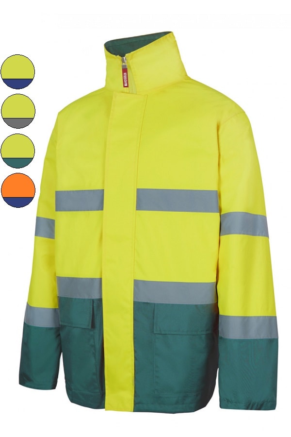 Parka ad alta visibilità bicolore