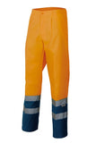 Pantaloni ad alta visibilità arancio e blu navy