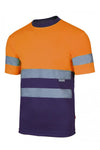 T-shirt Alta visibilità arancio e blu