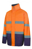 Parka ad alta visibilità arancio e blu