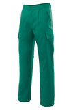 Pantaloni multitasche in polycotone verdi