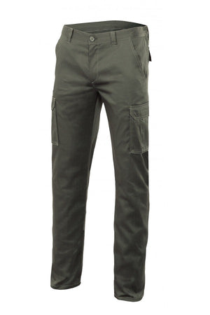 Pantalone multitasche Stretch elasticizzato VERDE MILITARE