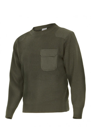 Maglione a maglia spessa Verde militare
