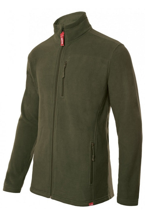 Piles ultrasoft colorato Zip intera verde militare