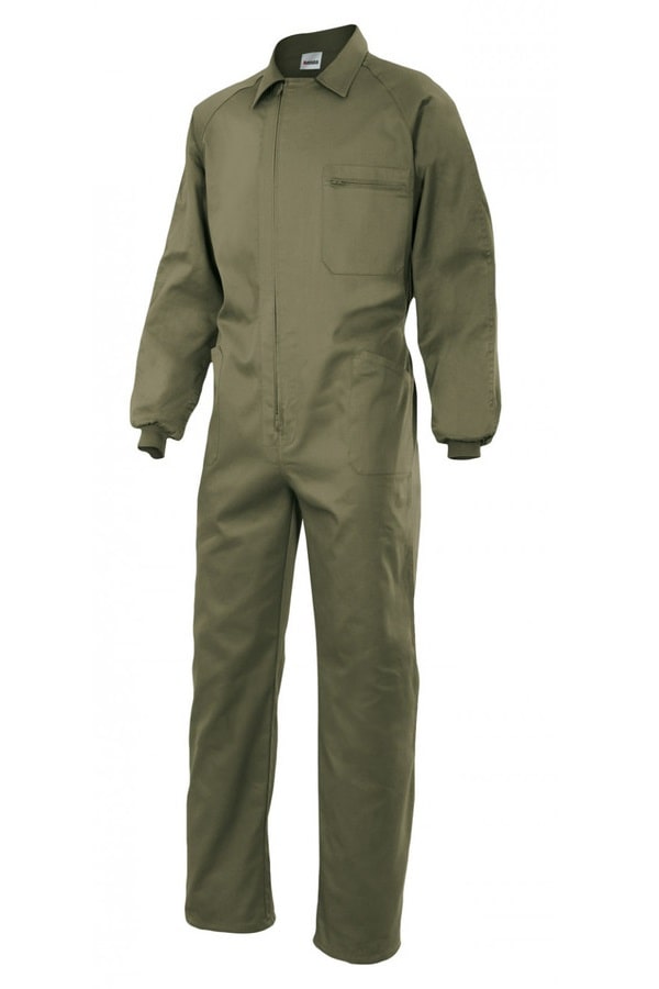 Tuta lavoro in Polycotone modello Italiano Verde militare