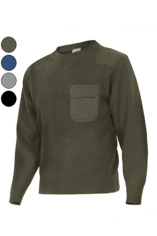 Maglione a maglia spessa collo rotondo