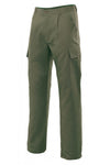 Pantaloni multitasche in polycotone militare