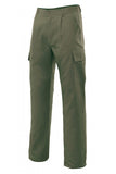 Pantaloni multitasche in polycotone militare