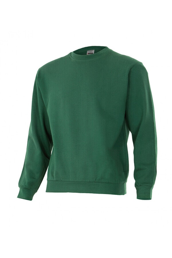 Felpa Colorata a Girocollo verde bosco