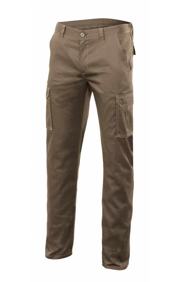 Pantalone multitasche Stretch elasticizzato BEIGE SABBIA