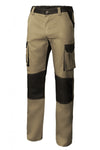 Pantaloni Bicolore multitasche beige neri