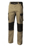 Pantaloni Bicolore multitasche beige neri