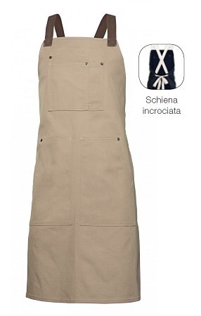 Grembiule Pettorina Canvas multitasche