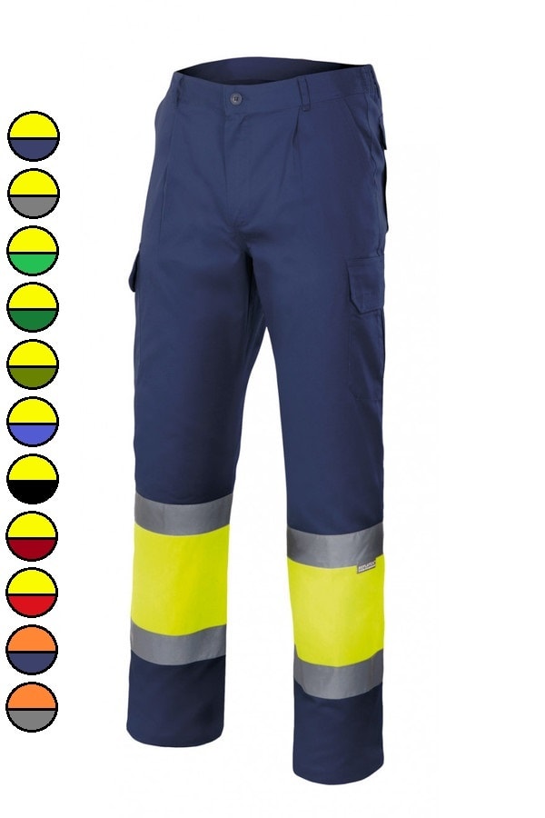 Pantaloni bicolore ad alta visibilità