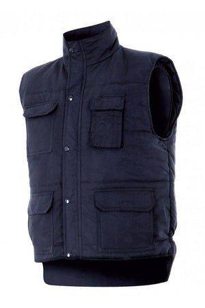 Gilet trapuntato multitasche blue navy