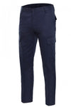 Pantaloni Multitasche 100% Cotone Blu
