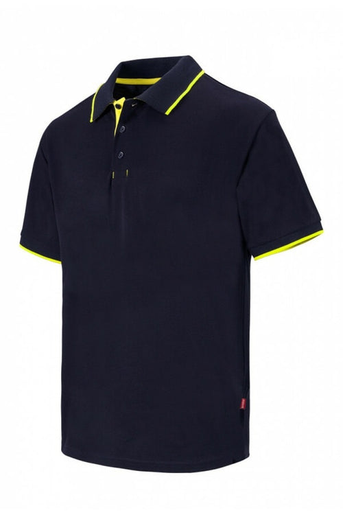 Polo da lavoro profilata blu gialla