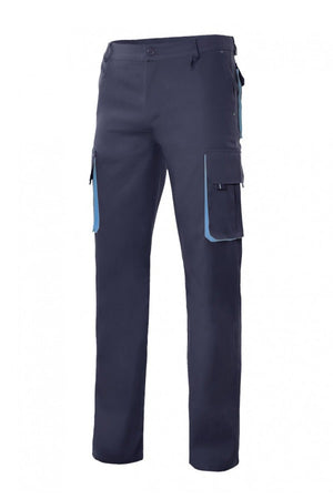 Pantaloni Blu multitasche blu e azzurri