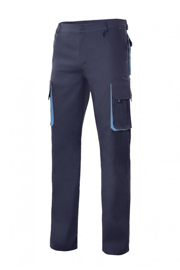 Pantaloni Blu multitasche blu e azzurri