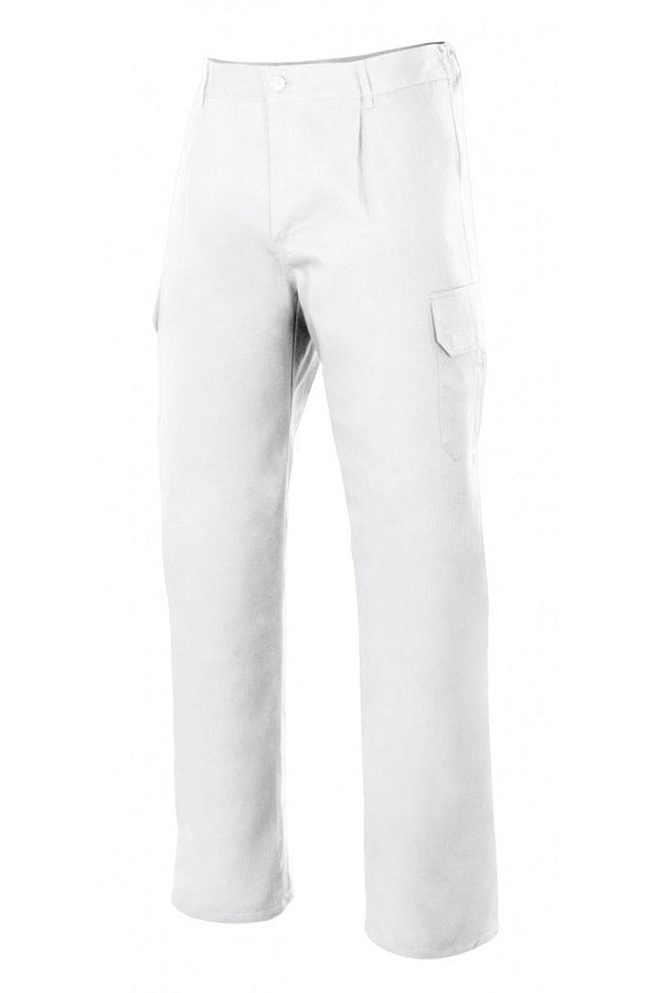 Pantaloni Multitasche Foderati Bianchi