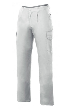 Pantaloni Multitasche Trapuntati Bianchi