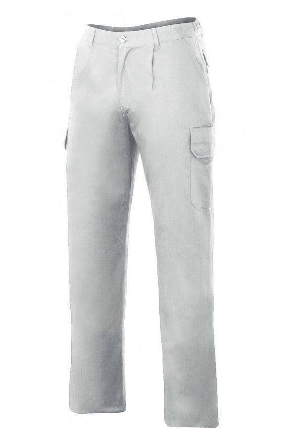 Pantaloni Multitasche Trapuntati Bianchi