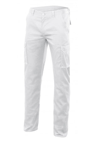 Pantalone multitasche Stretch bianchi