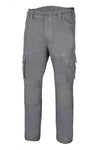 Pantaloni Multitasche Cotone Stretch grigi