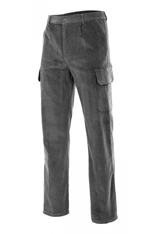 XL OFFERTA Pantaloni Blu fustagno di velluto Cotone