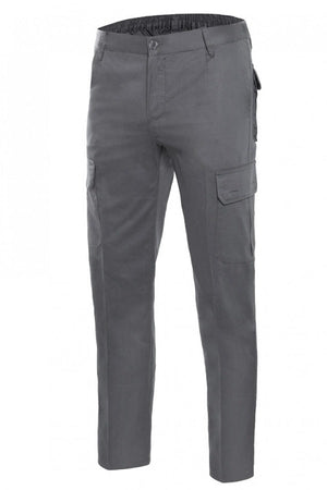 Pantaloni Multitasche 100% Cotone grigi