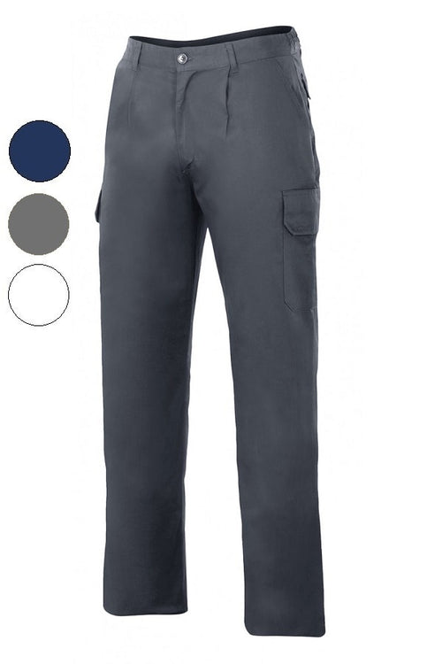 Pantaloni Multitasche Trapuntati Grigi