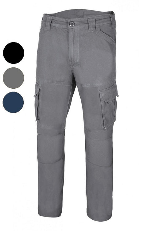 Pantaloni Multitasche Cotone Stretch 