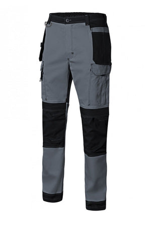 Pantaloni Canvas stretch tasche flottanti grigi