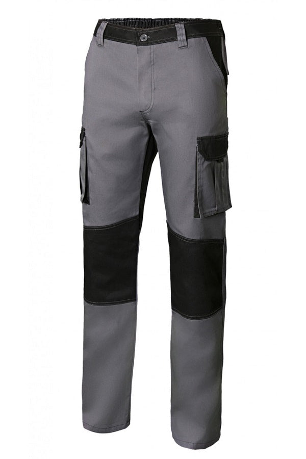 Pantaloni Bicolore multitasche grigio neri