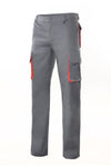Pantaloni bicolore grigio rosso