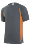 Maglietta tecnica bicolore Grigia arancio