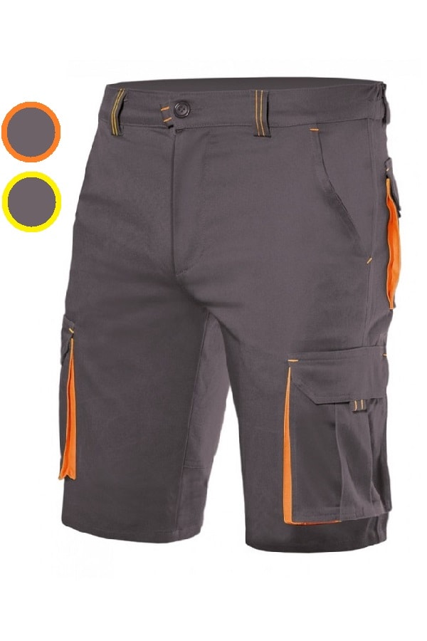 Bermuda bicolore Grigi Stretch multitasche