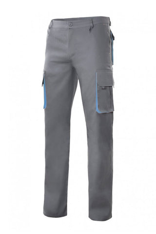 Pantaloni Grigi bicolore grigi azzurri