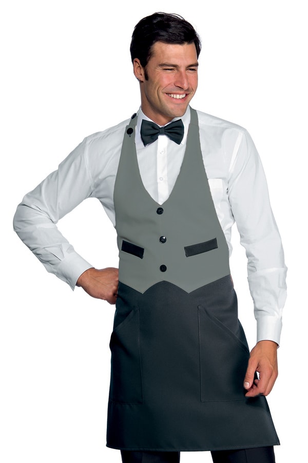 Grembiule Garcon colours grigio nero