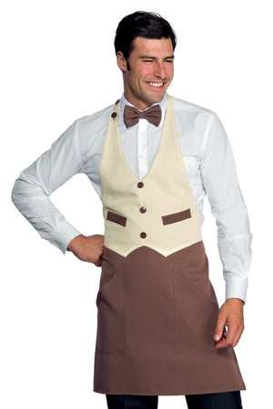 Grembiule Garcon colours crema cacao