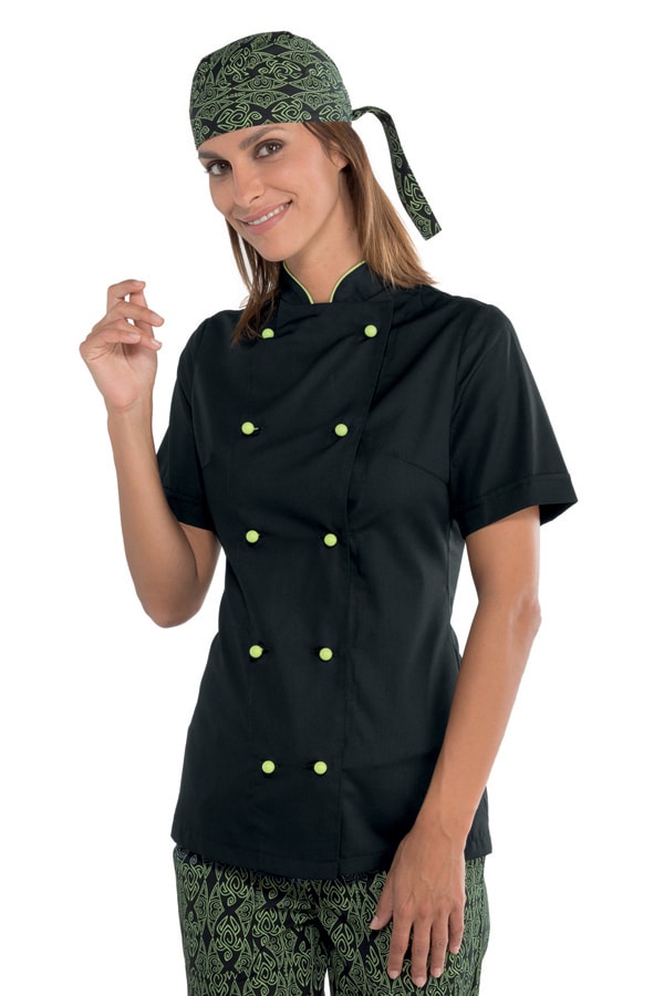 Giacca Lady Chef Nera e Mela Extralight