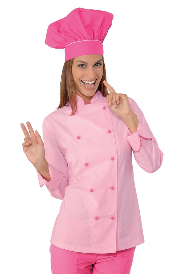 Giacca Lady Chef Rosa e Fuxia Extralight