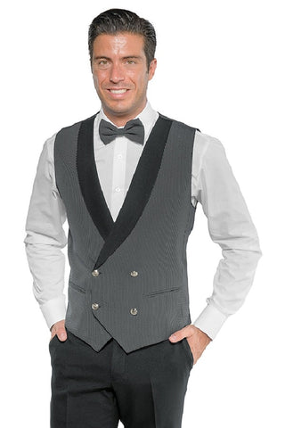 Gilet unisex doppiopetto Gessato - ITALIADIVISE