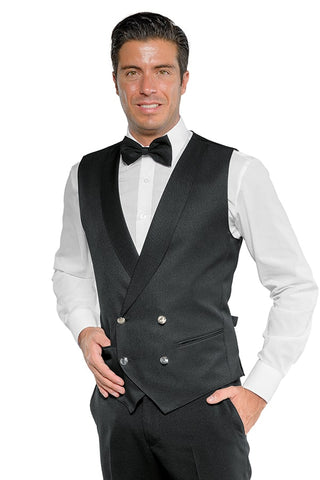 Gilet unisex doppiopetto Nero - ITALIADIVISE