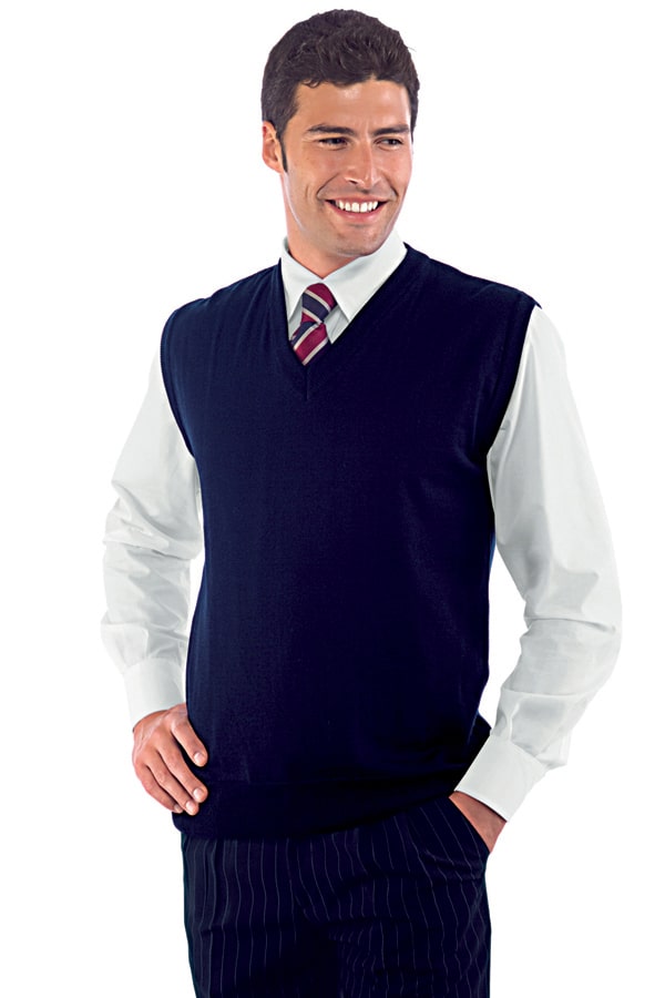 Gilet unisex in misto Lana Blu - ITALIADIVISE